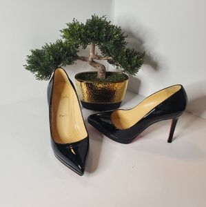Christain Louboutin Women's Black patent leather heels